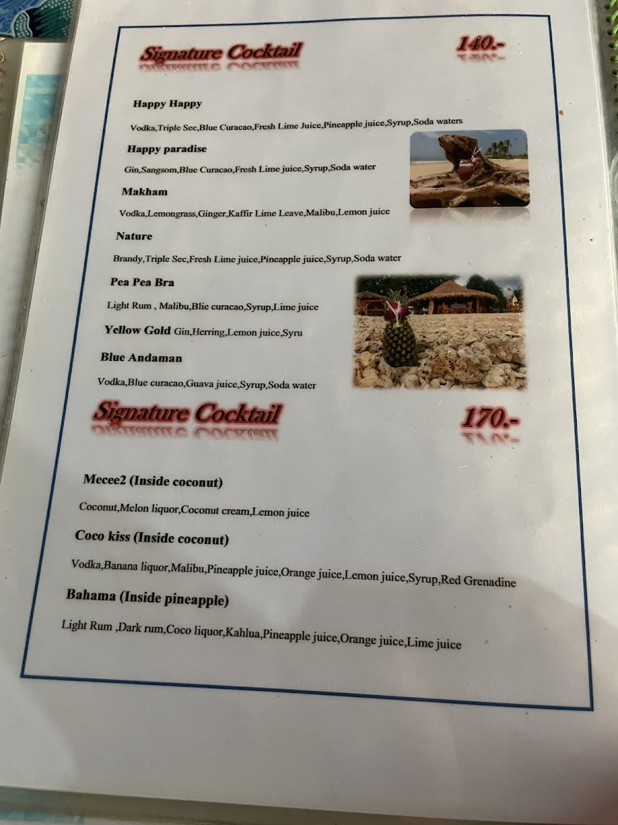 Menu Happy Beach Bar & Restaurant-7